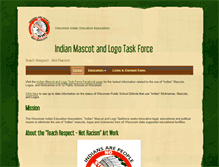 Tablet Screenshot of indianmascots.com